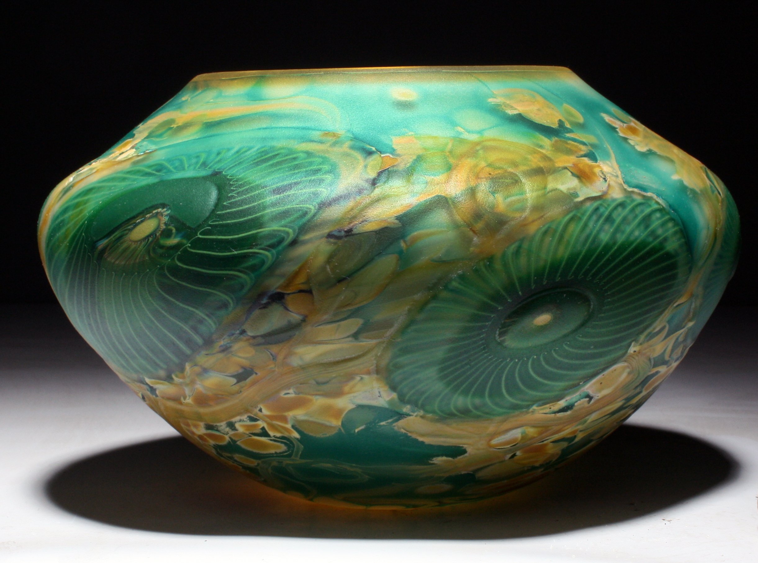 Emerald Citrine Low Bowl