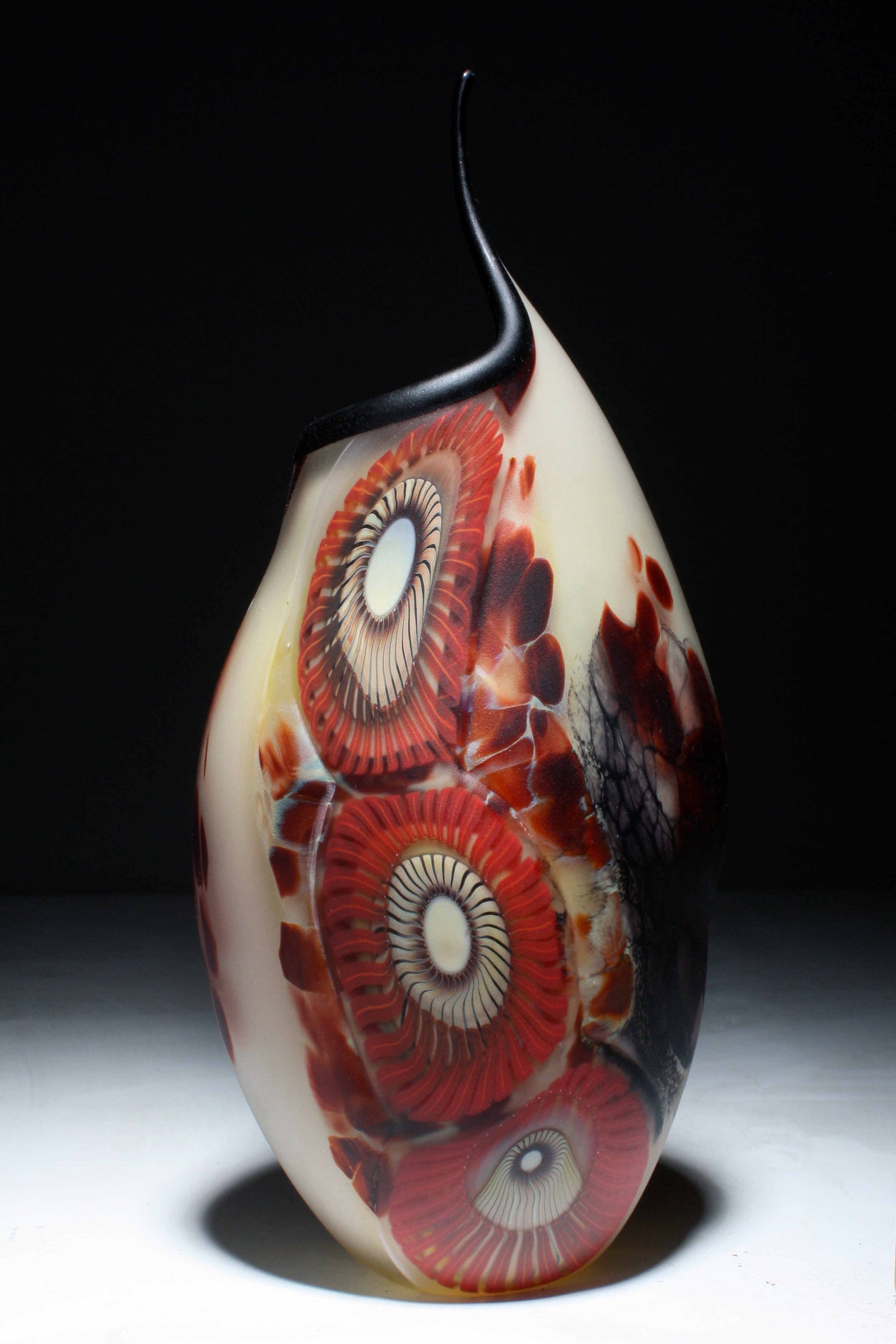 Crimson Burn Pulled Lip Vessel