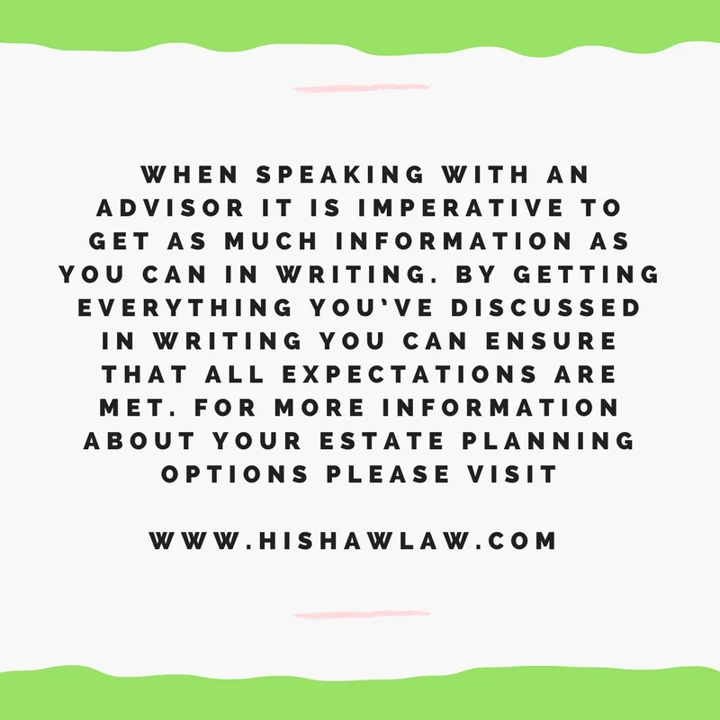 Any #consultation with a #professional requires putting all #expectations in #writing