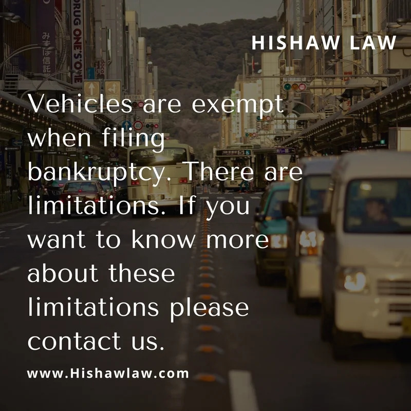 #Vehicle are #exempt if you qualify to file #bankruptcy