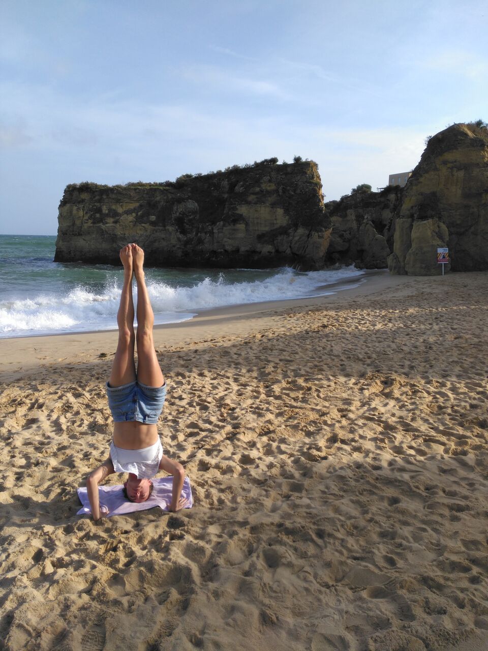 Obligatory beach headstand pic :)