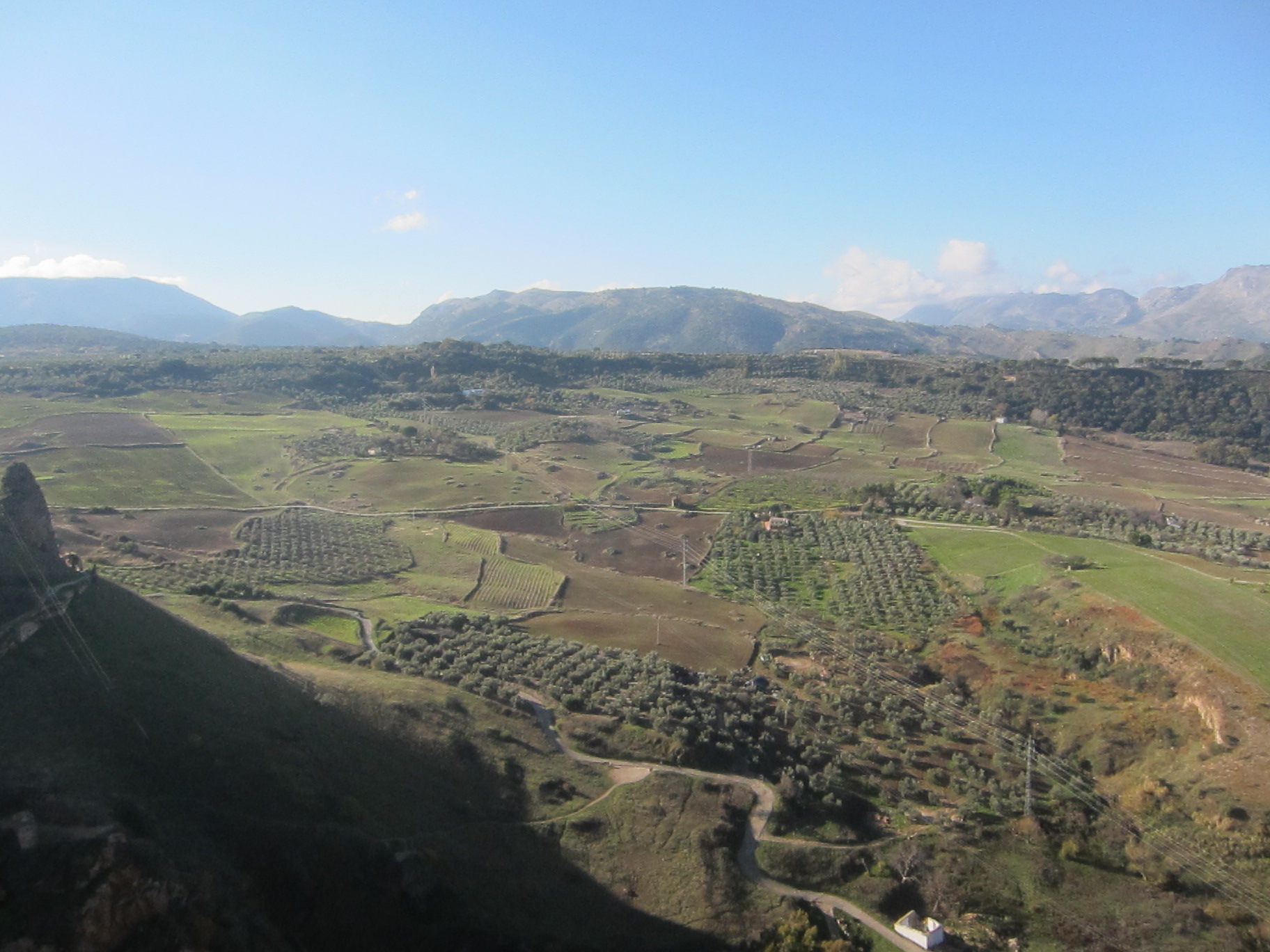 Stunning views off the cliffs of Ronda