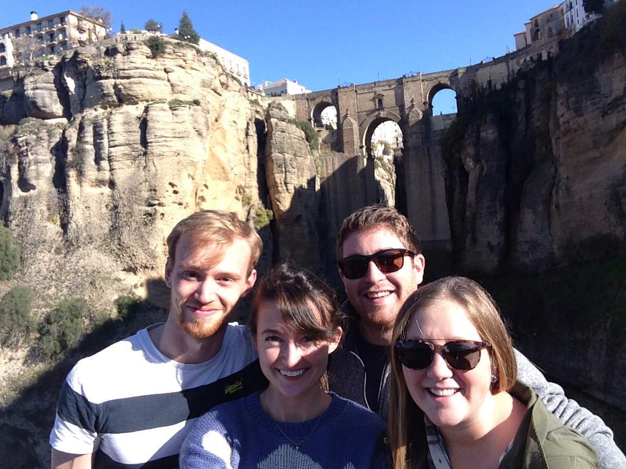 The best road trip crew! Sam, me, Julio, and Alexa