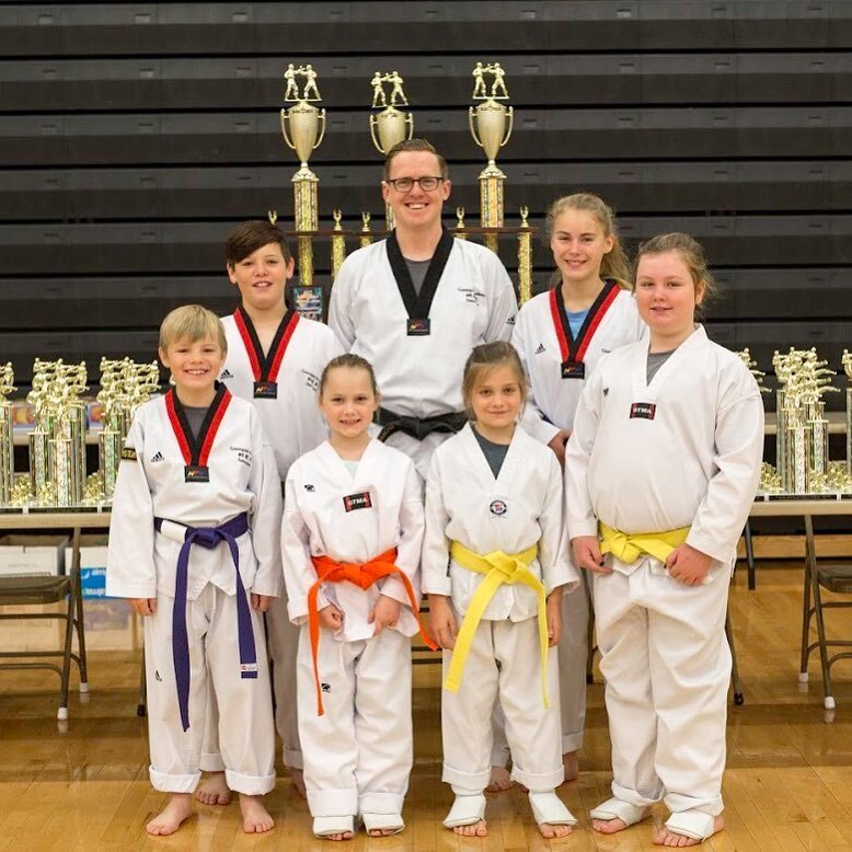 Our before photo with the Bozeman crew. We had such a great time at tournament this weekend! These kids made me proud! #taekwondo #boardbreaking #fitness #bzntkd #bozeman #montana