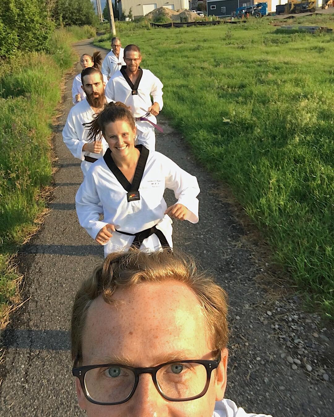 Getting familiar with our new gym location, and enjoying what&rsquo;s left of summer with an evening run! #latergram #bozemantkd #bozemantaekwondoacademy #taekwondo #bozeman #bozemansummer #outsidebozeman