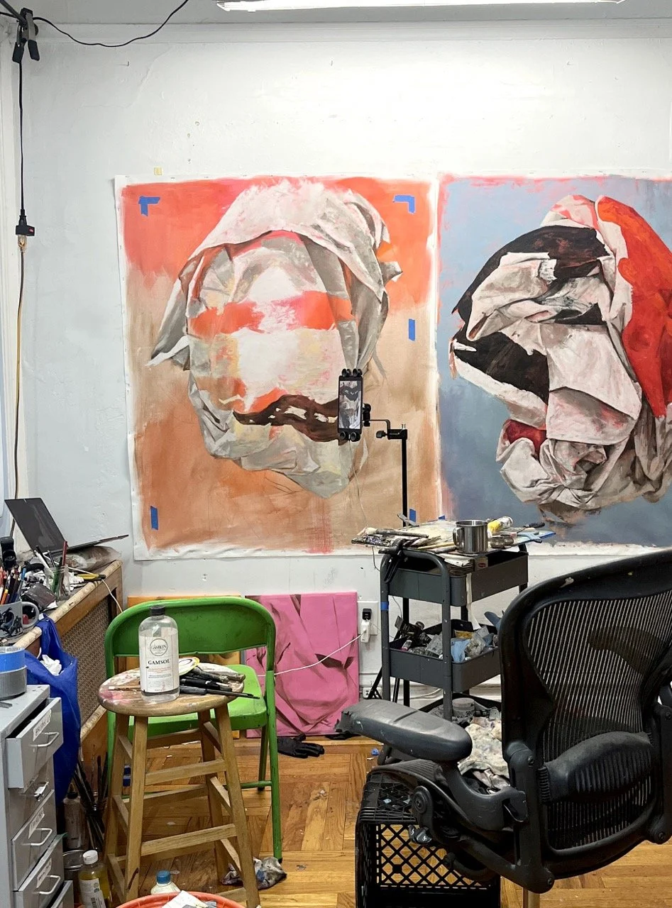 In studio progress