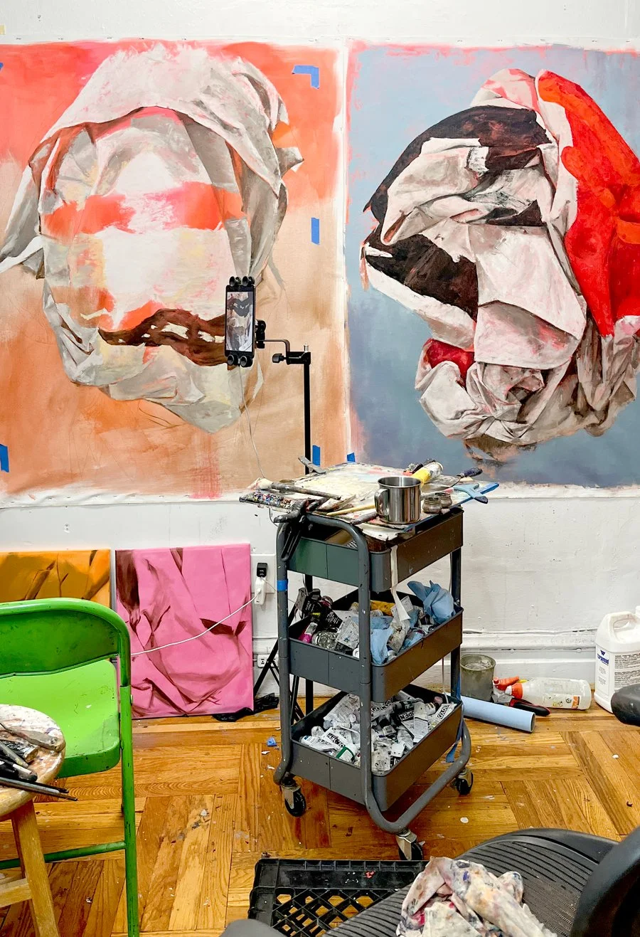 In studio progress