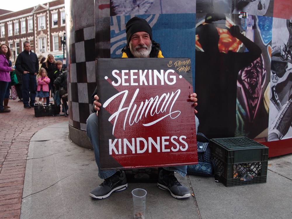 (“The Pope of Harvard Square” | Signs for the Homeless )