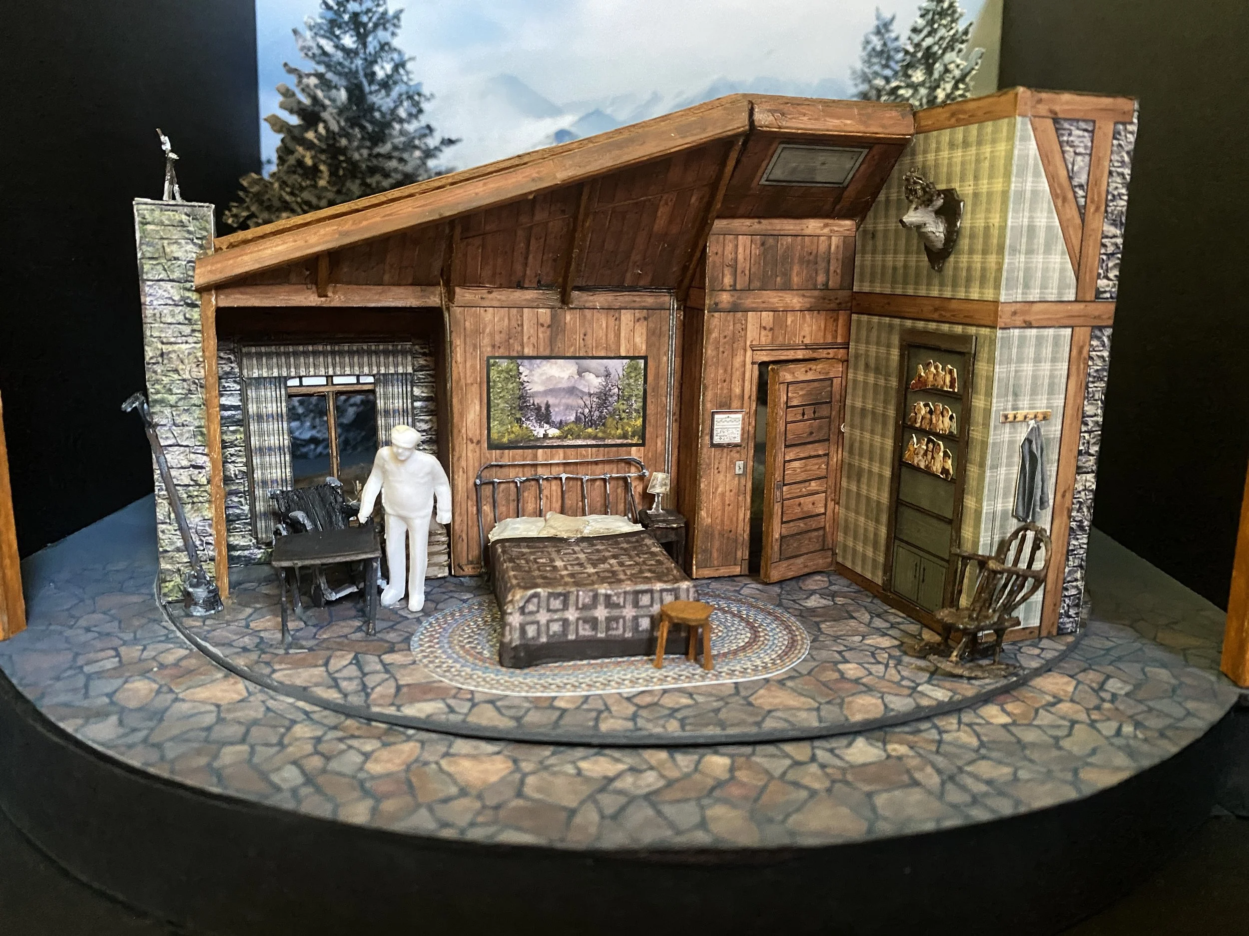   Misery  (scenic design- Anne Mundell)  1/4” scale model 