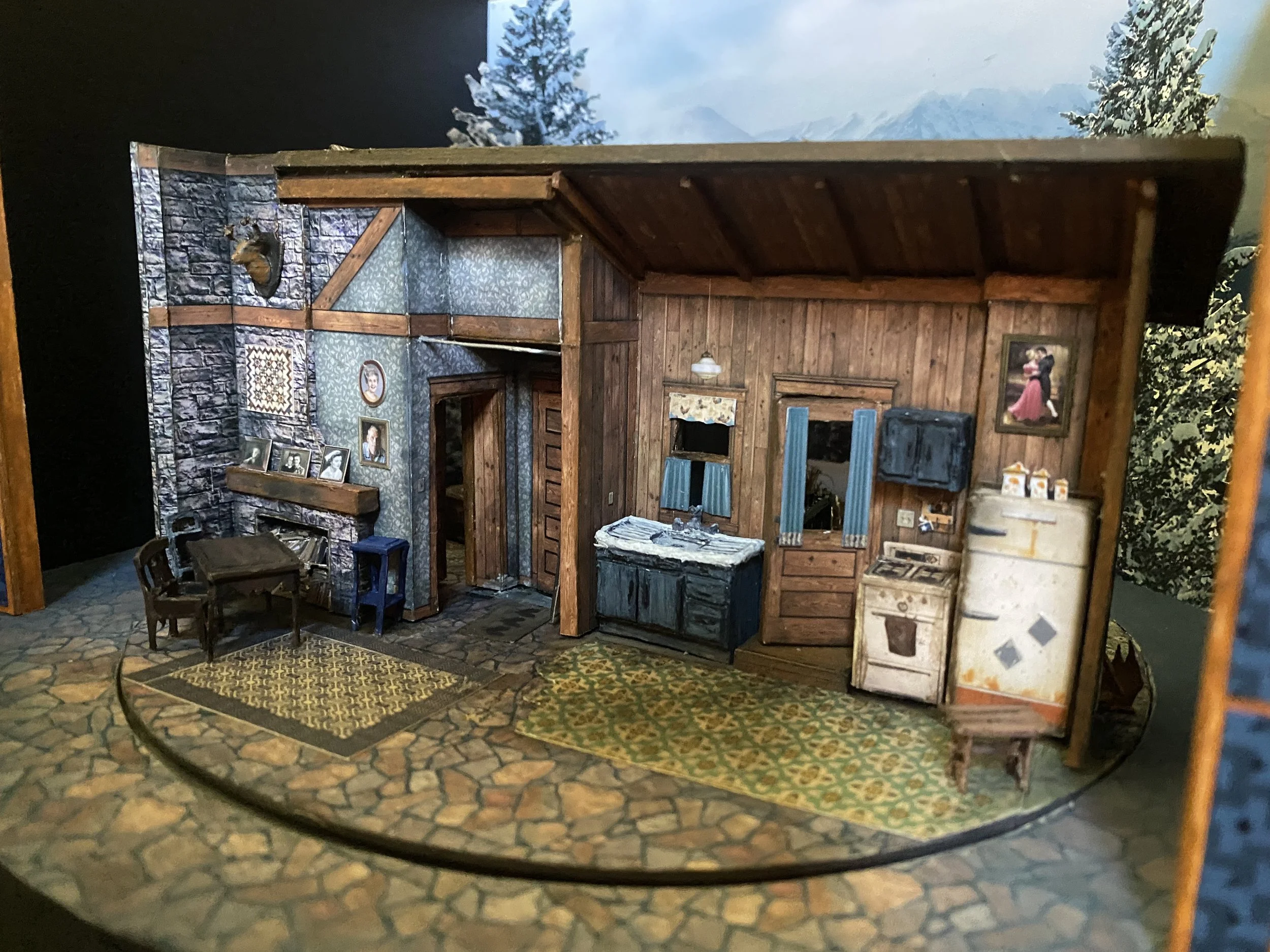   Misery  (scenic design- Anne Mundell)  1/4” scale model 