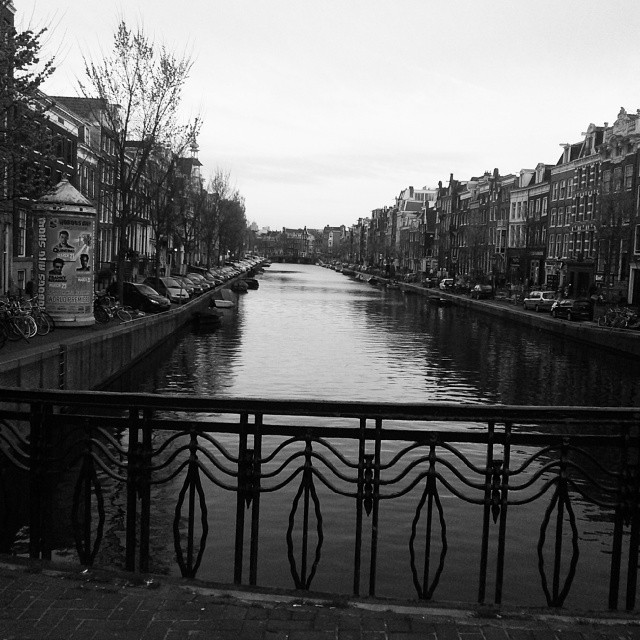 Captured this beautiful canal during my bike ride - Amsterdam
