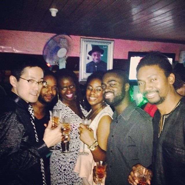 Fun night in Nigeria after a crazy show!