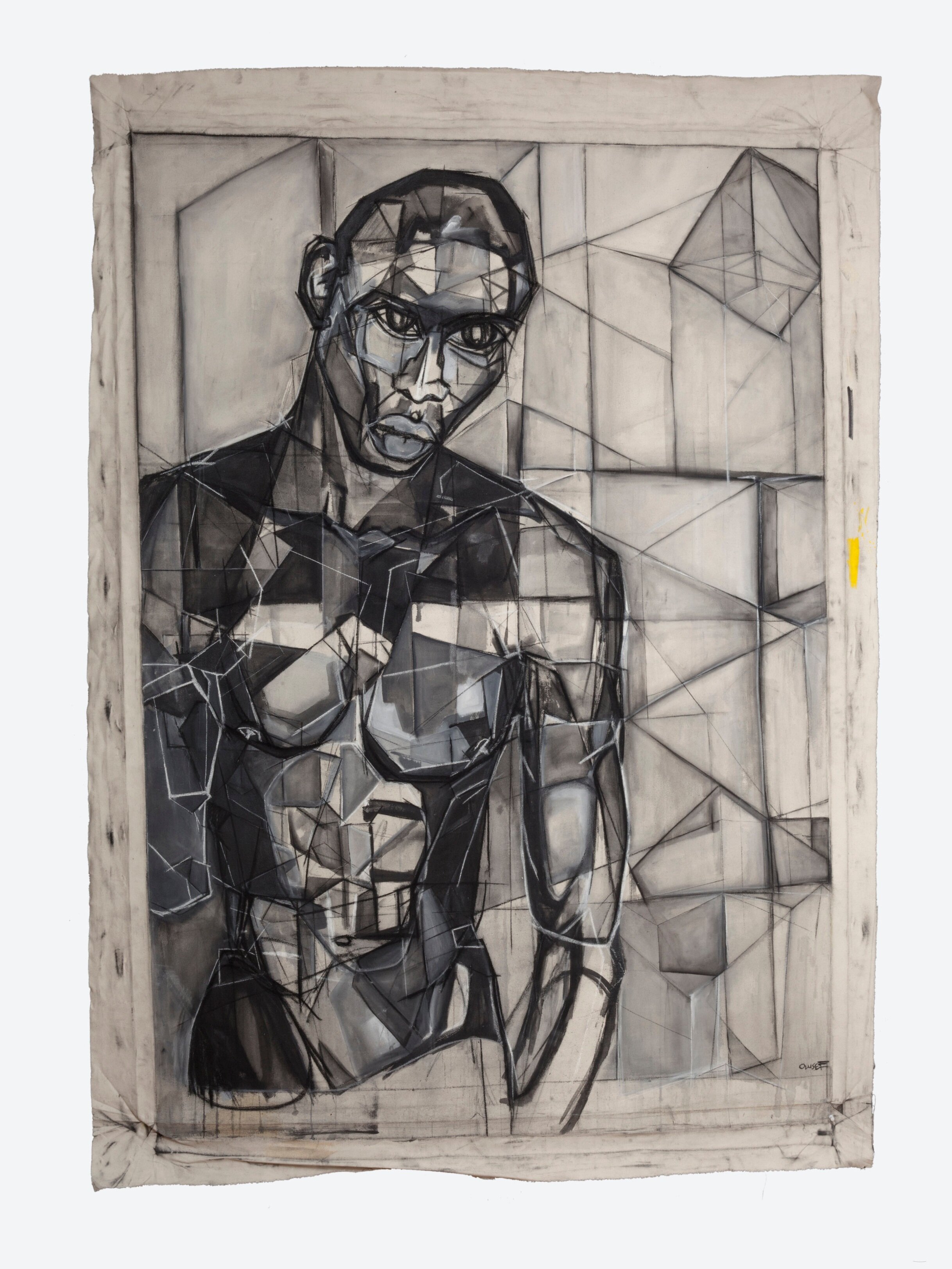  Him, 2015                                                                                                                                                                                                                        Acrylic, charcoal and pa