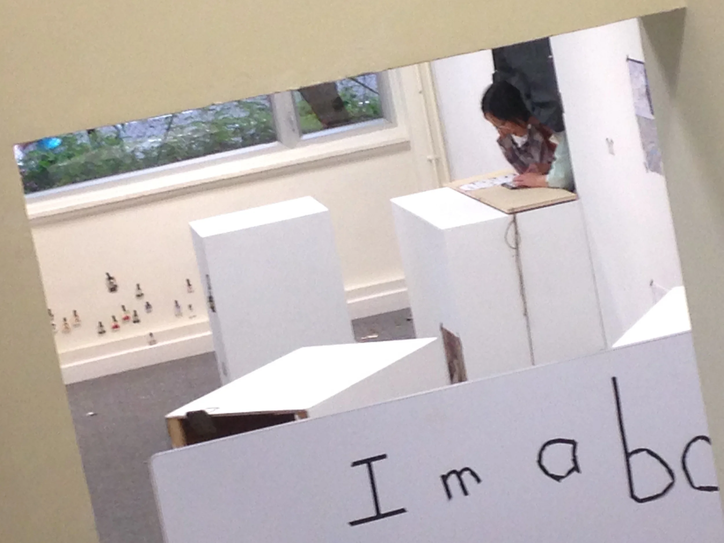  作品「天眼通」設置的初始版。 