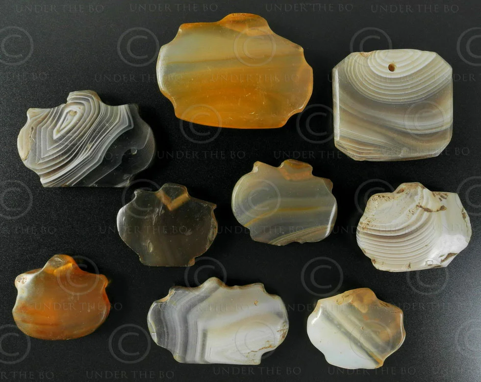 More banded agate pendants from antique arts asia