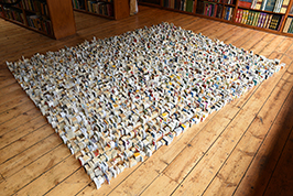 2016 ‘Idiot Compression’ rearranged. Paper. 300cm by 243cm Richard Booth’s Bookshop 2016 266w..jpg