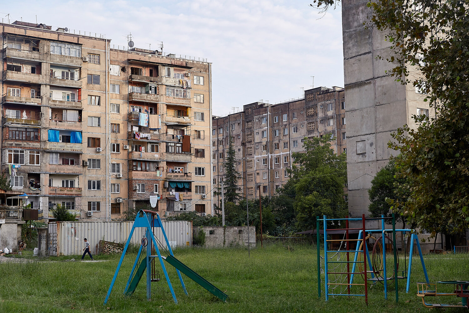 Abkhazia,Sukhum, 09/09/2015. "New District" in Sukhum. This neighborhood was most frequently bombed during the Georgian-Abkhazian war 1992/93.