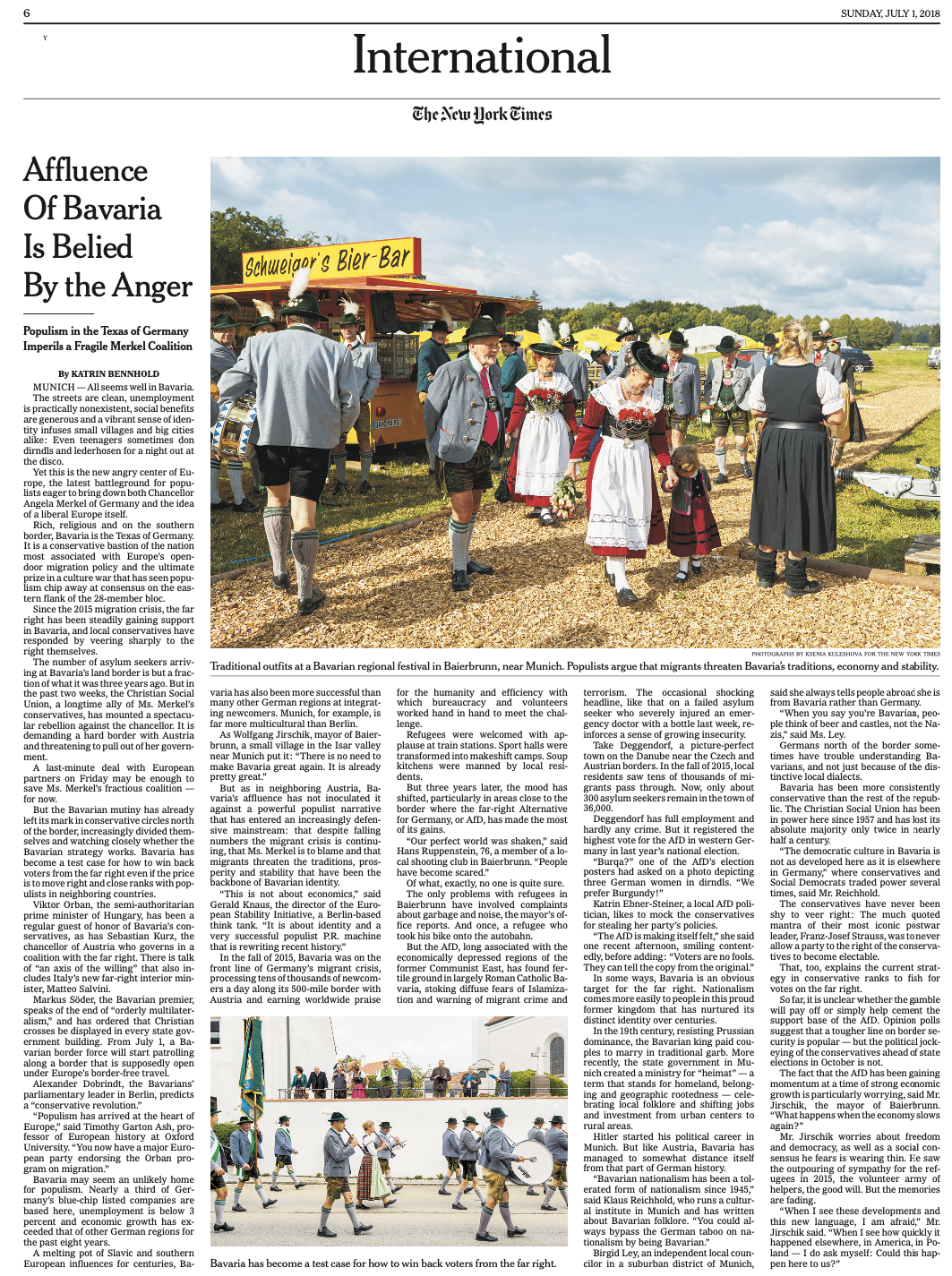  Publication:   The New York Times   Date: 01.07.2018   