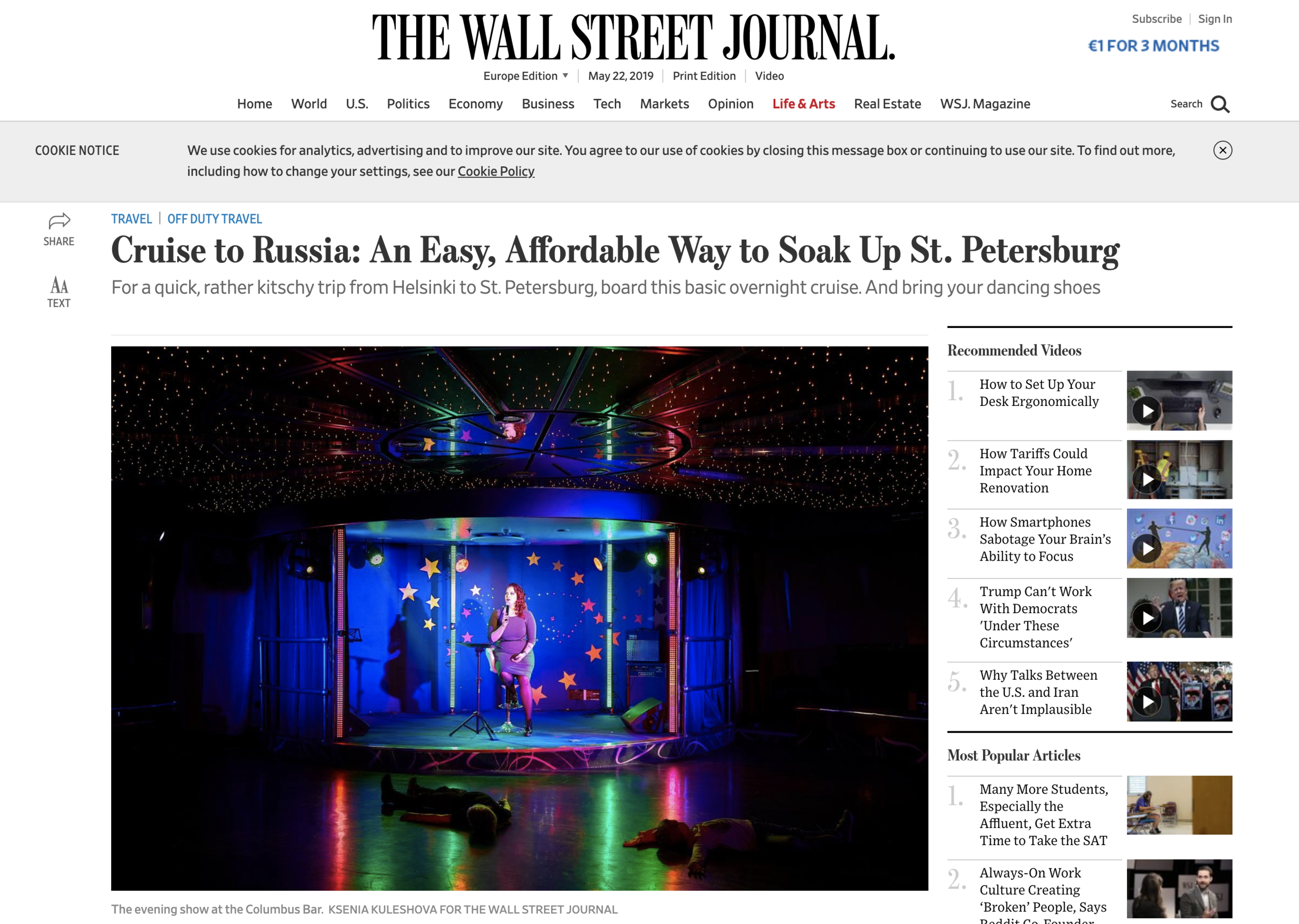  Publication:   The Wall Street Journal  Date: 22.05.2019   