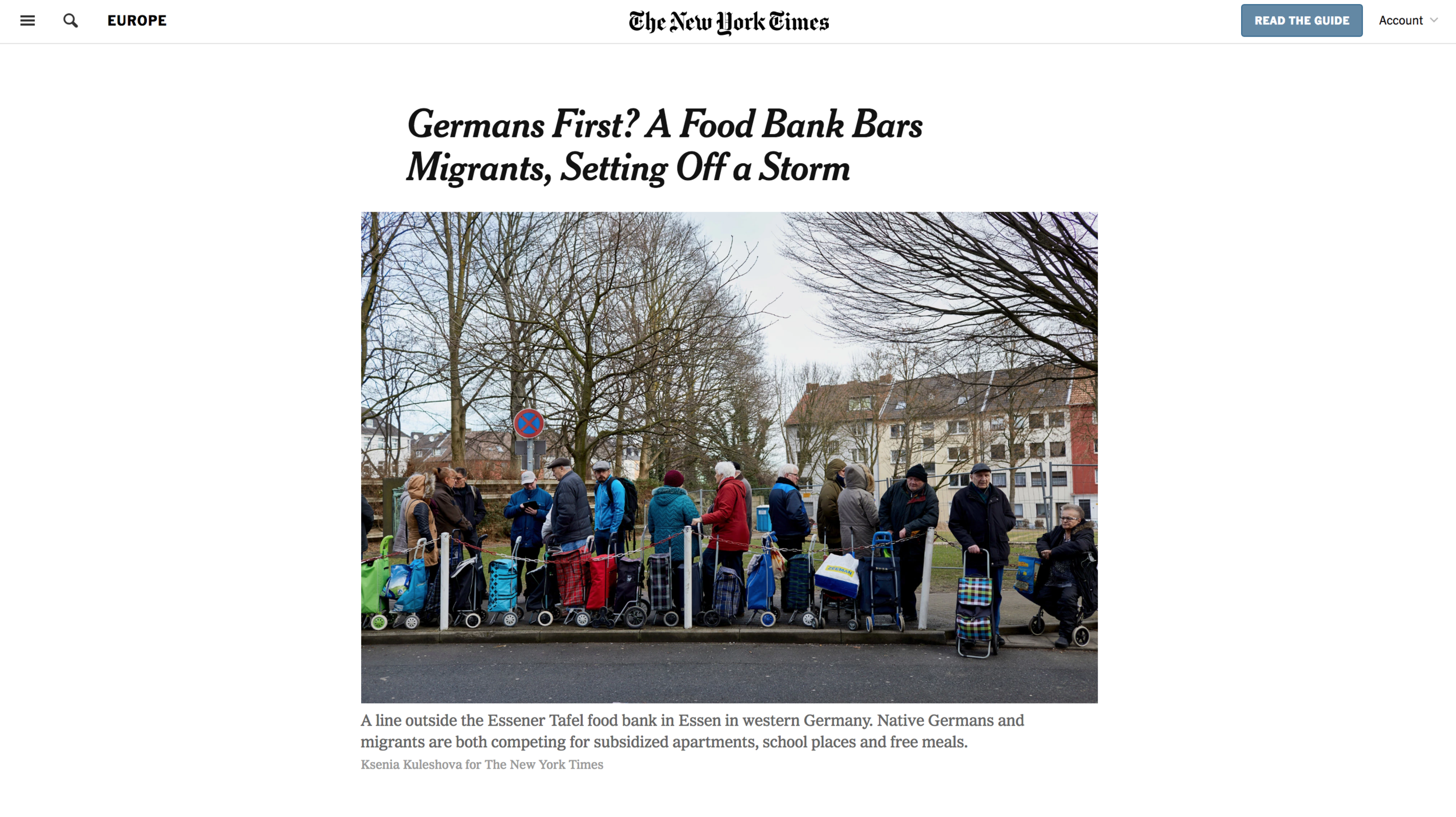  Publication:   The New York Times   Date: 15.03.2018   