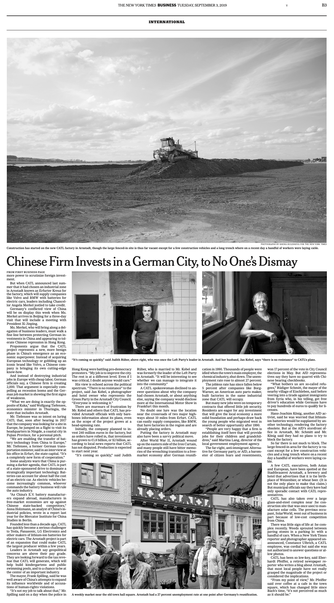  Publication:   The New York Times   Date: 03.09.2019   