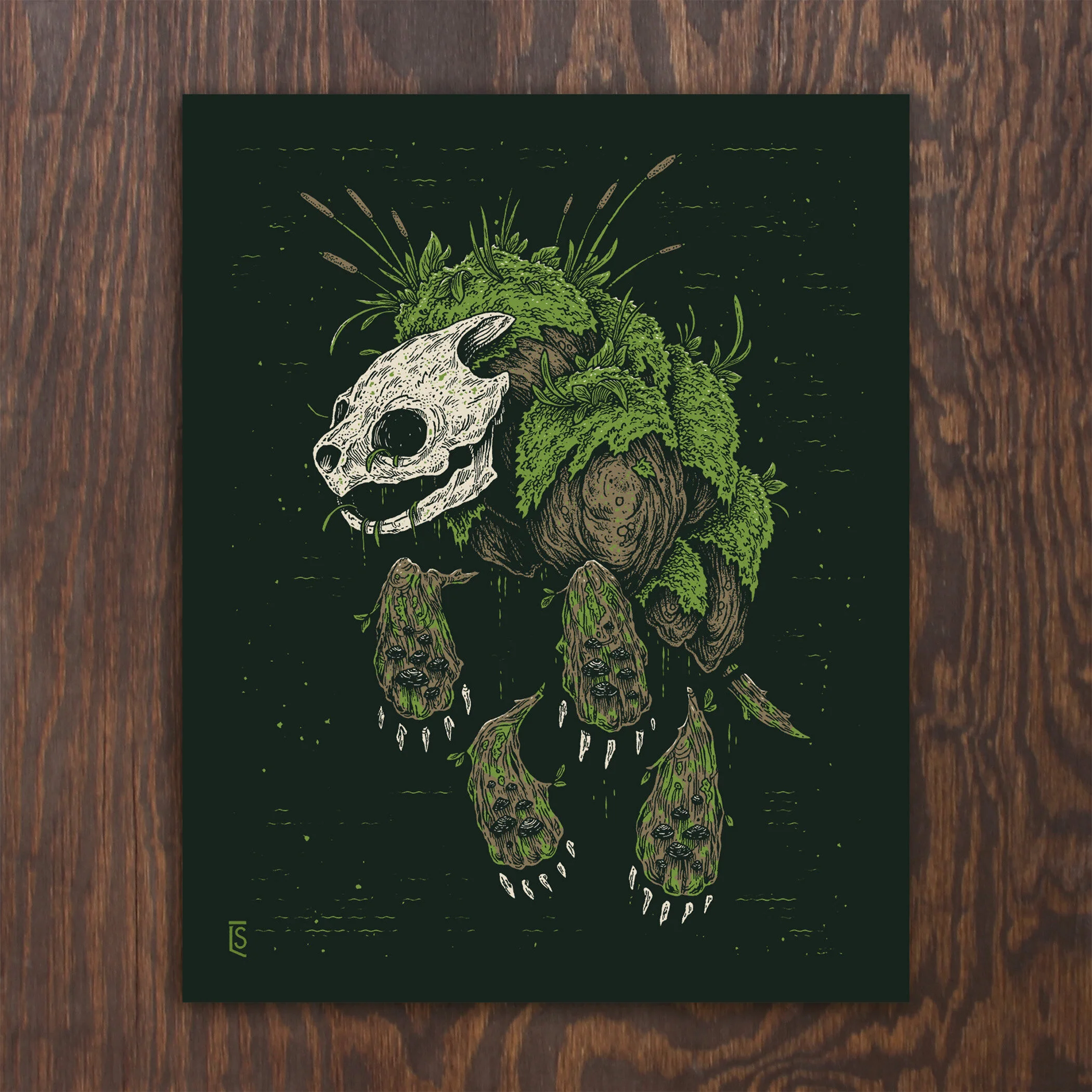 Ghost of a Snapping Turtle Screenprint