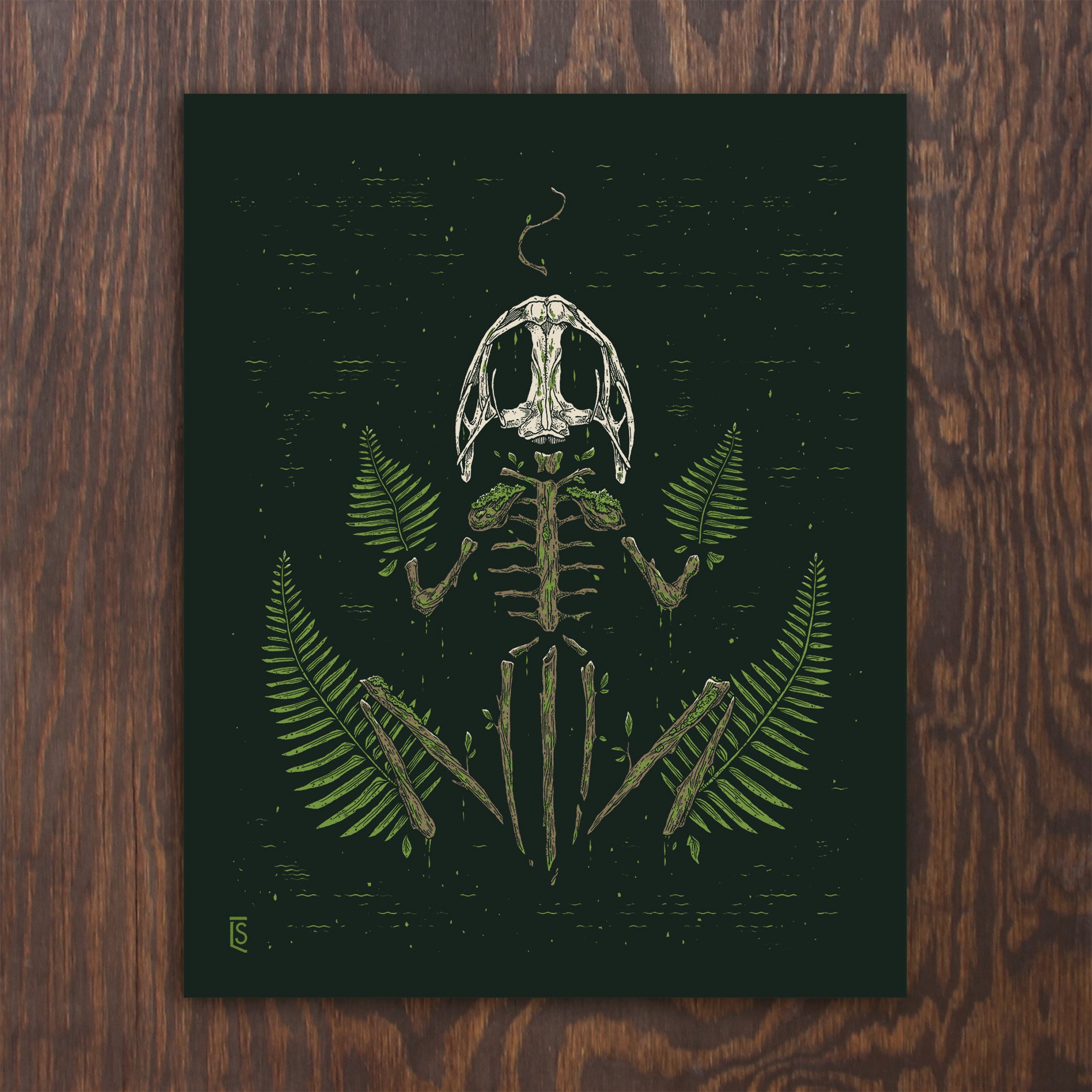 Ghost of a Bullfrog Screenprint