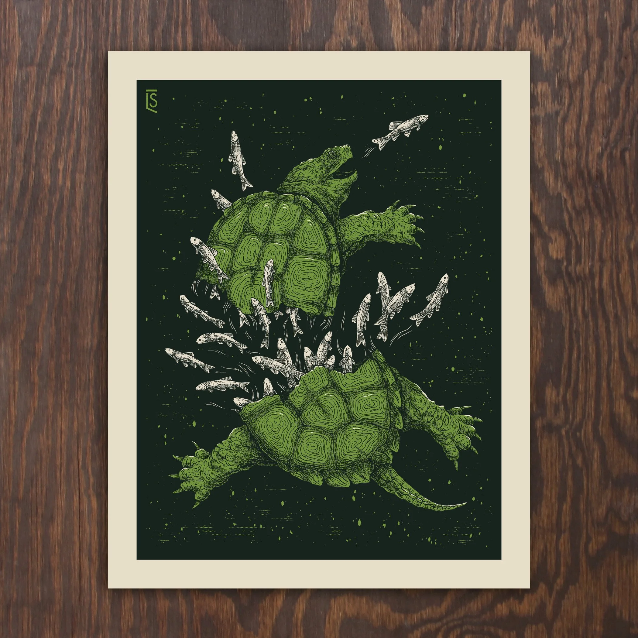 Feeding Frenzy Screenprint