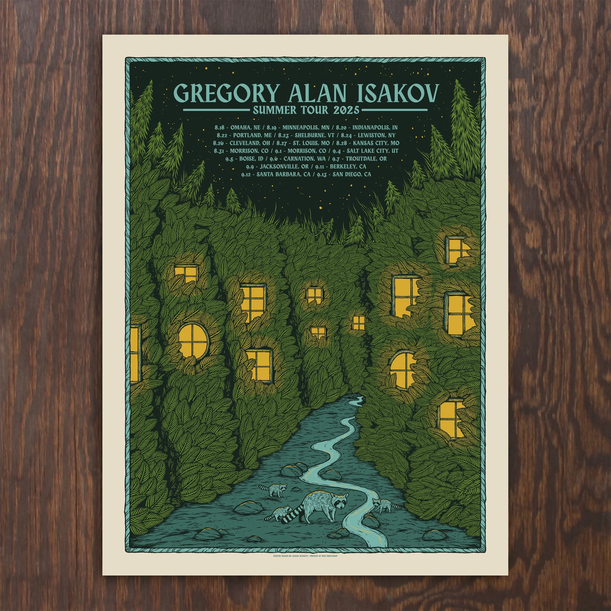 Gregory Alan Isakov Summer Tour Poster 2025