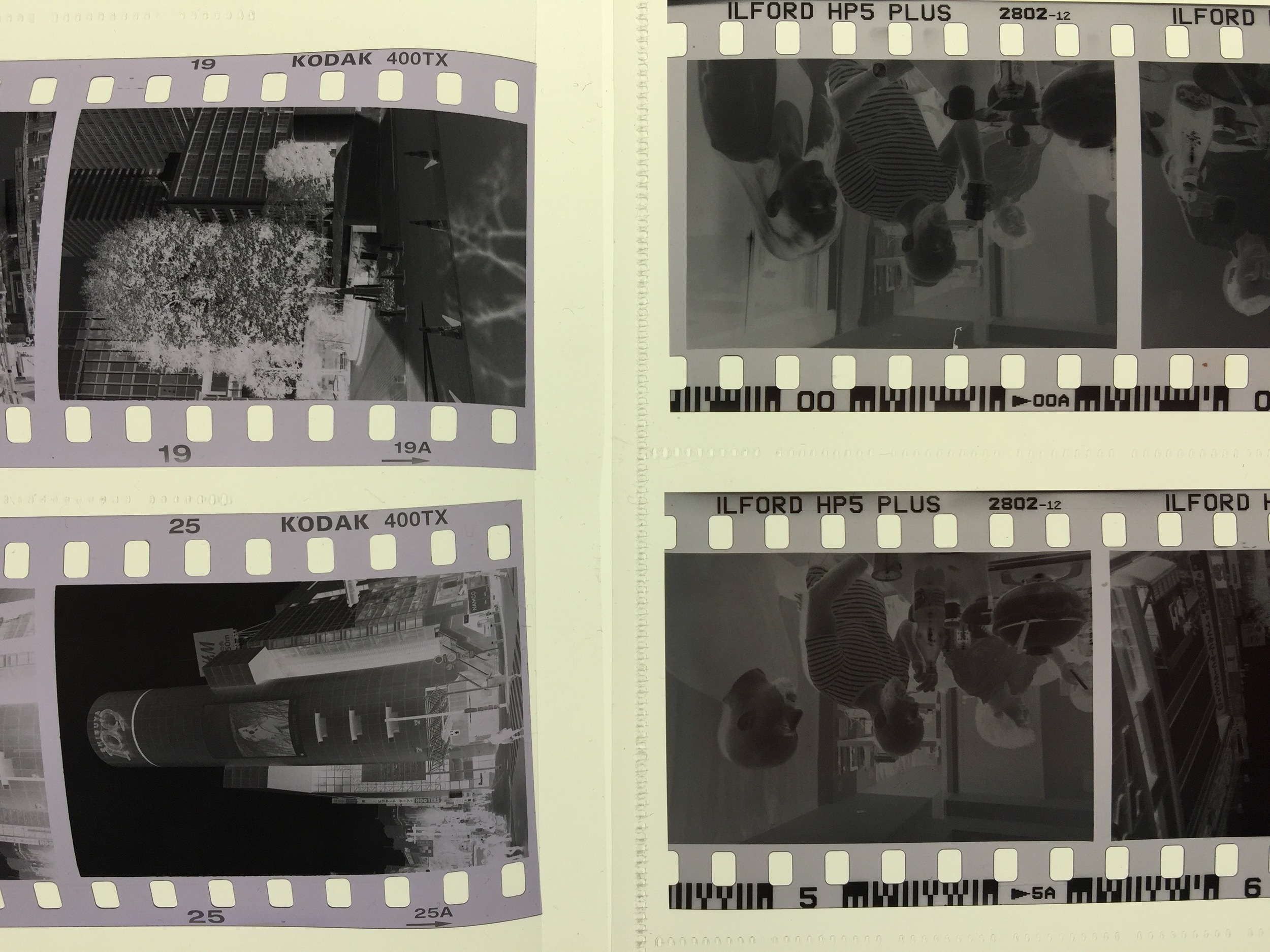 Besides not being purple, look at how flat HP5 dries. This Tri-X spent a week in Magnum contact sheets, too.