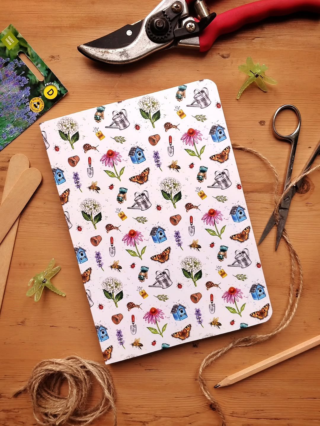 A little collab with @bloom.puzzles 🧩 We made notebooks! Featuring cute illustrations from The Potting Shed puzzle 🌱 With dotted pages, making them perfect for bullet journals (I really need to be more organised, so I'm keeping one for myself for t