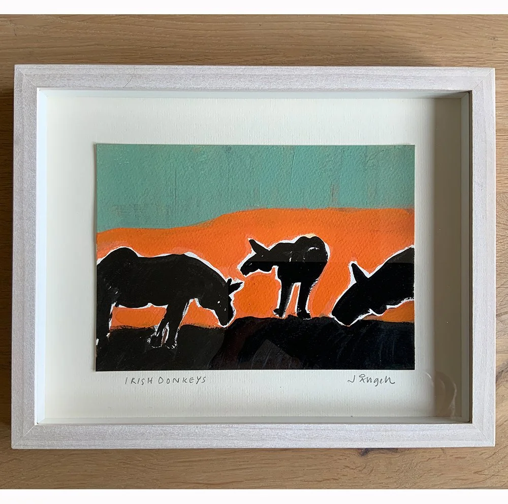 Irish Donkeys 24 x 30 x 3cm acrylic gouache .jpg