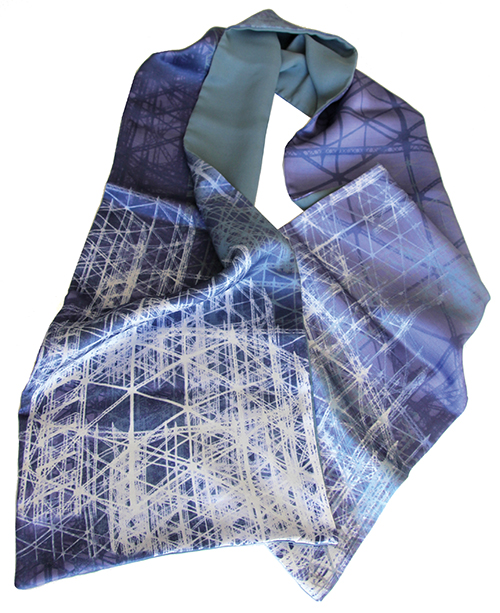 Mauve Silk scarf