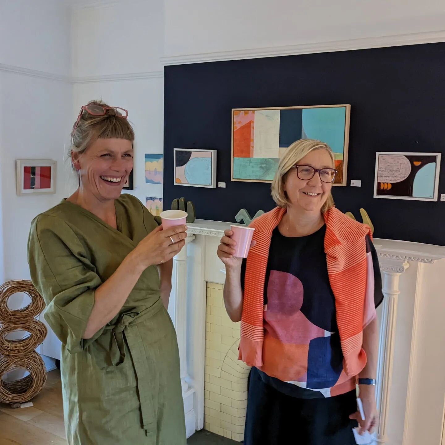 A quick hello from myself and artist&nbsp;@JuliaClarkeartist. This is us exhibiting together in&nbsp;@ceosopenstudios in my home in 2022. This year, the two of us have stepped up to co-chair the Crouch End Open Studios art trail in May, working with 