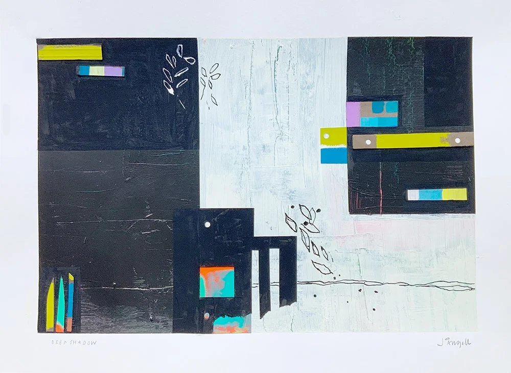 Deep Shaddow Acrylic on archival paper 297 x 420mm