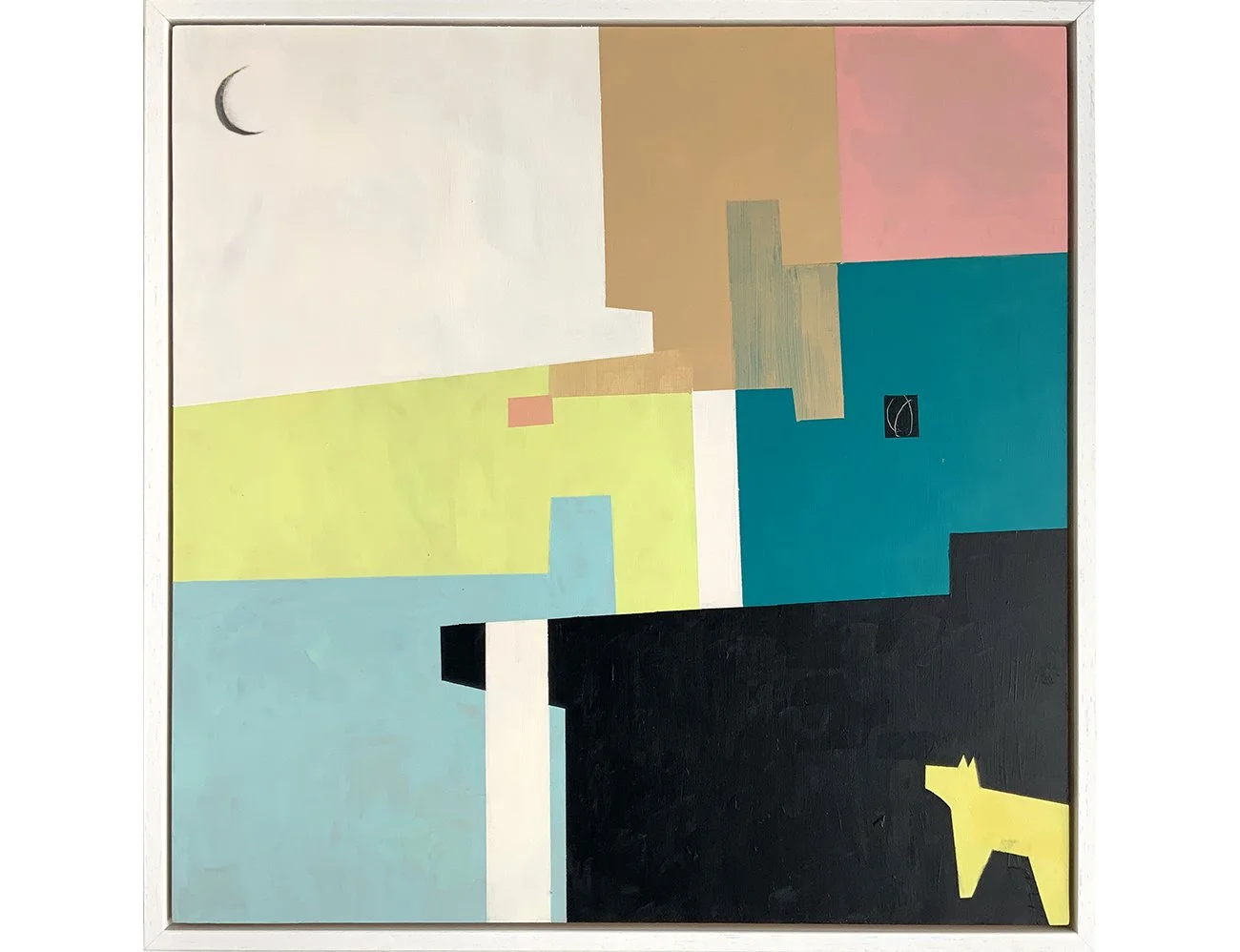 Moon Walk 53 x 53cm acrylic on plywood