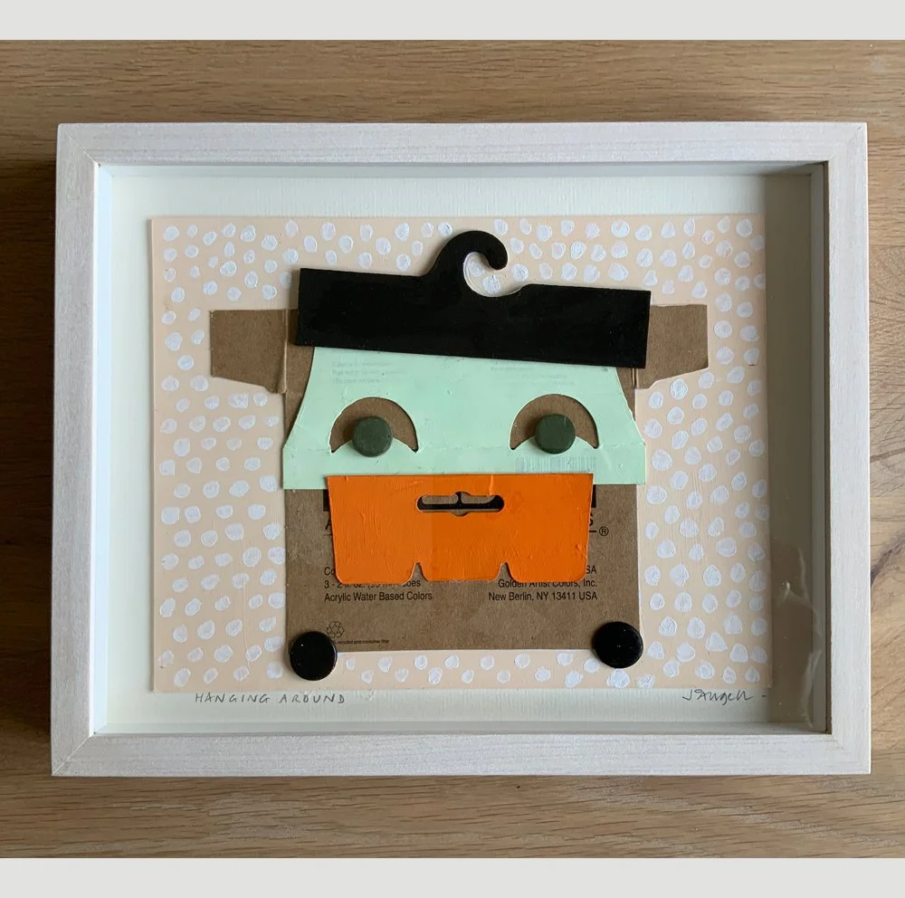 Hanging Around 24 x 30 x 3cm acrylic gouache .jpg