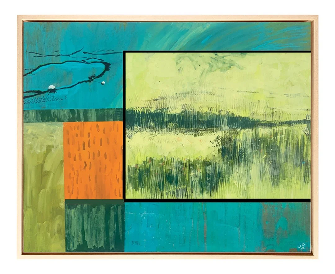 Wivenhoe Reeds 43 x 53cm Acrylic