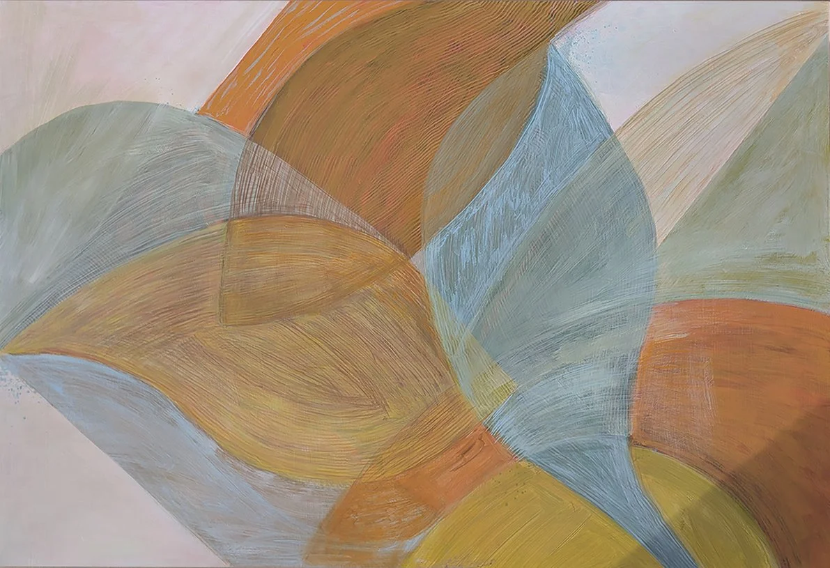 Contour 63 x 94cm (framed) Acrylic on wood