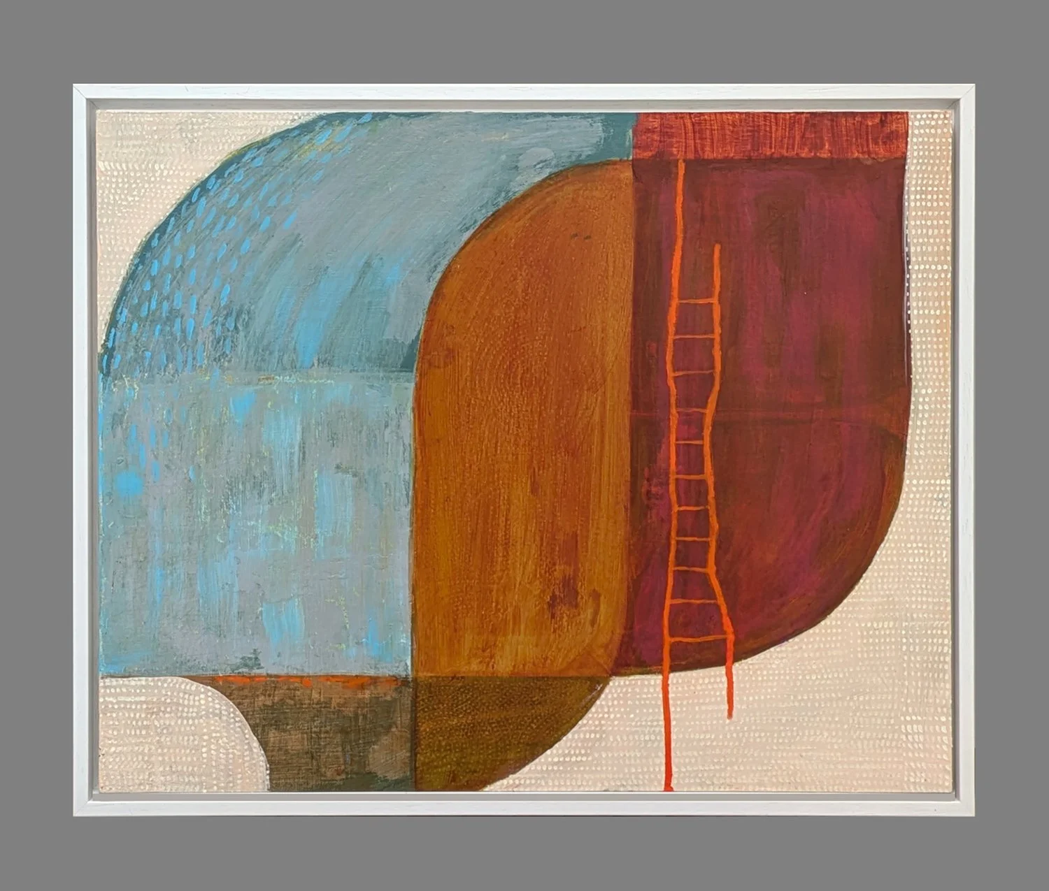 THE HIGH LADDER 43 x 53cm Acrylic by Jo Angell