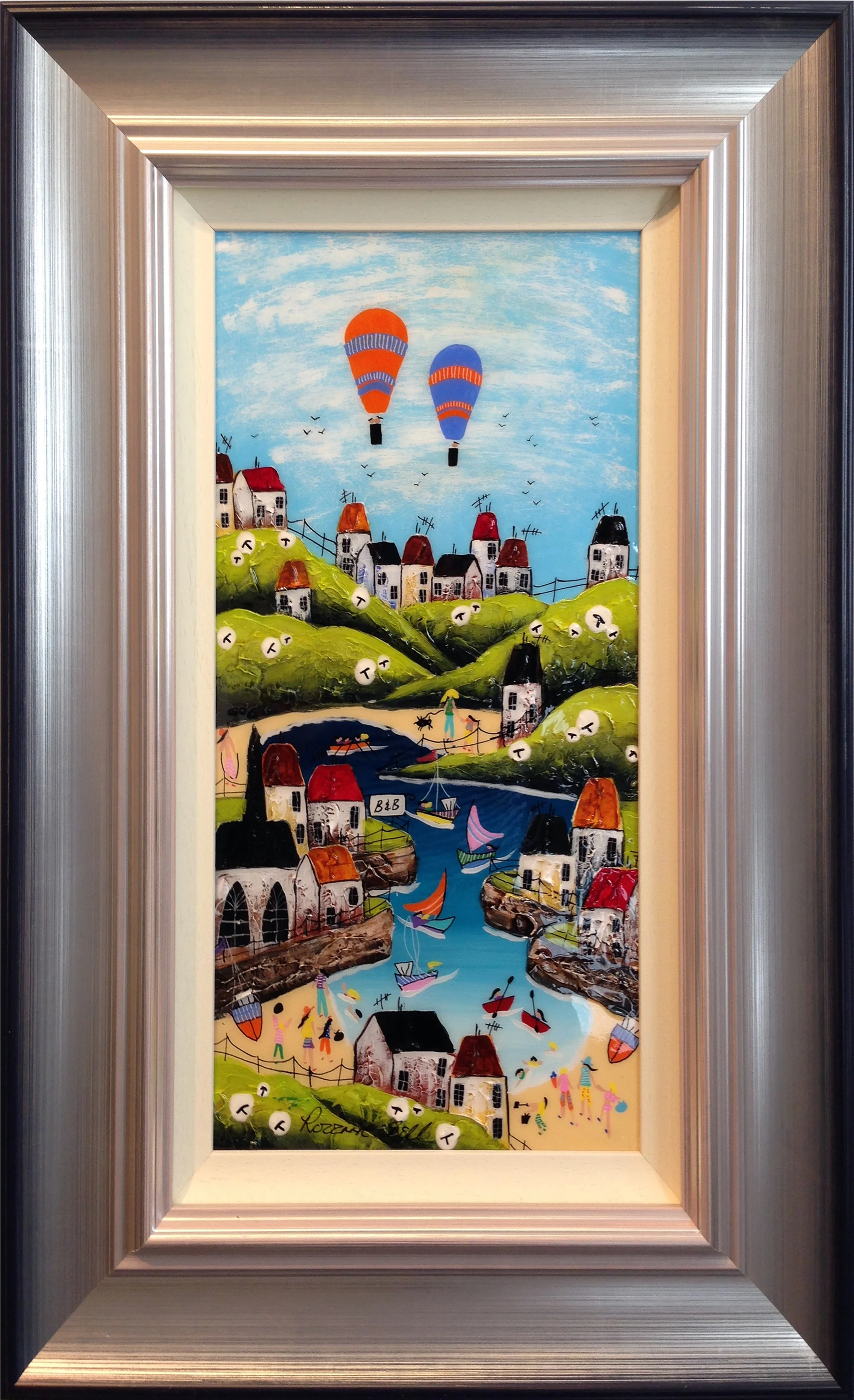 Rozanne Bell - Walking the Dog - original art