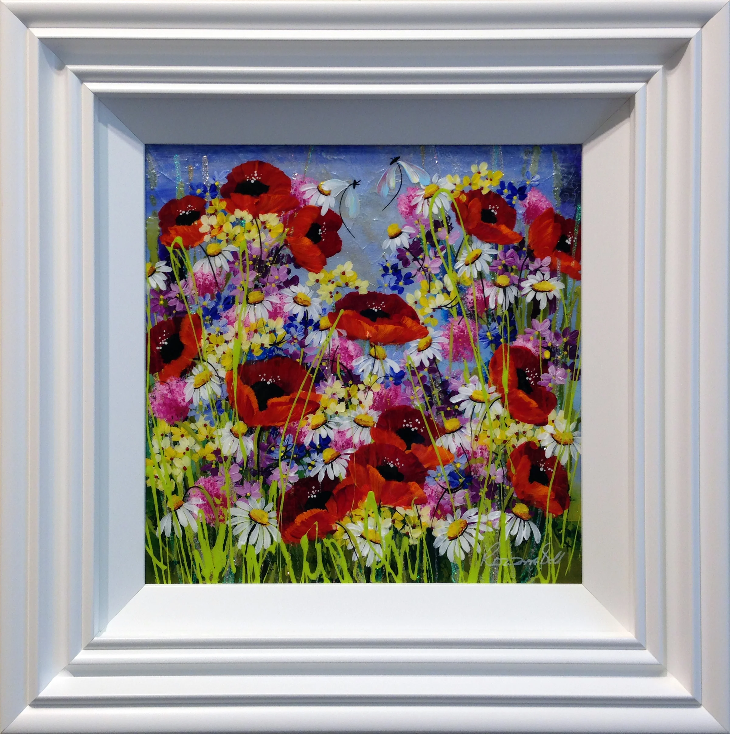 Rozanne Bell - daisies and damsels - original art