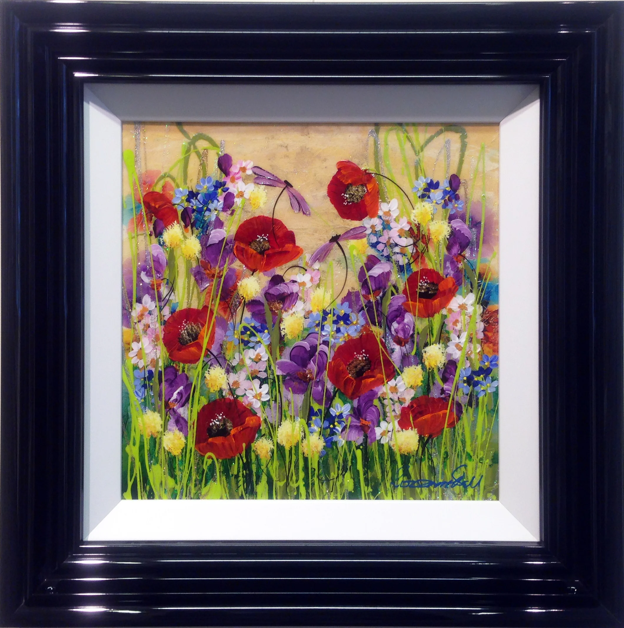 Rozanne Bell - Purple Damsels - original art