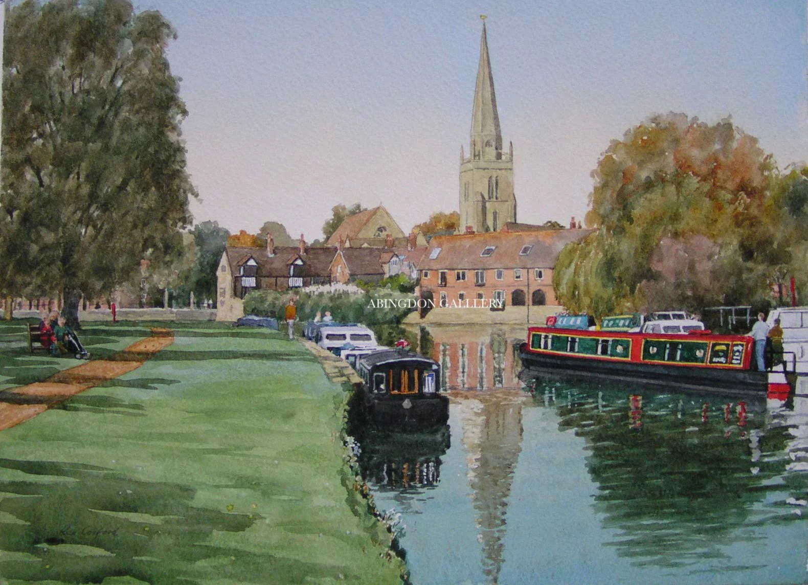Ron Cosford Watercolours limited edition print relections abingdon gallery
