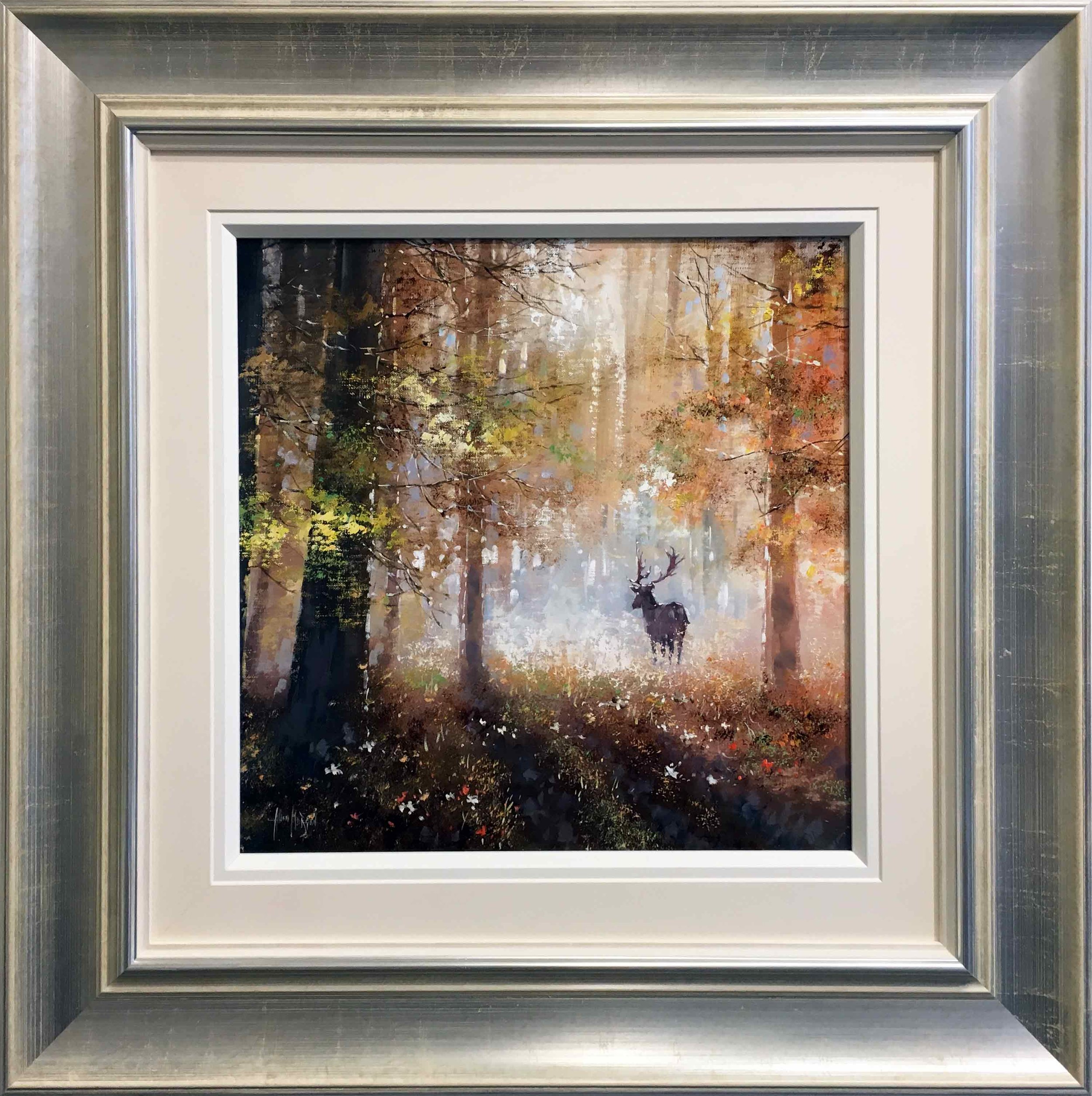 Allan Morgan original art through the trees 1 abingdon gallery