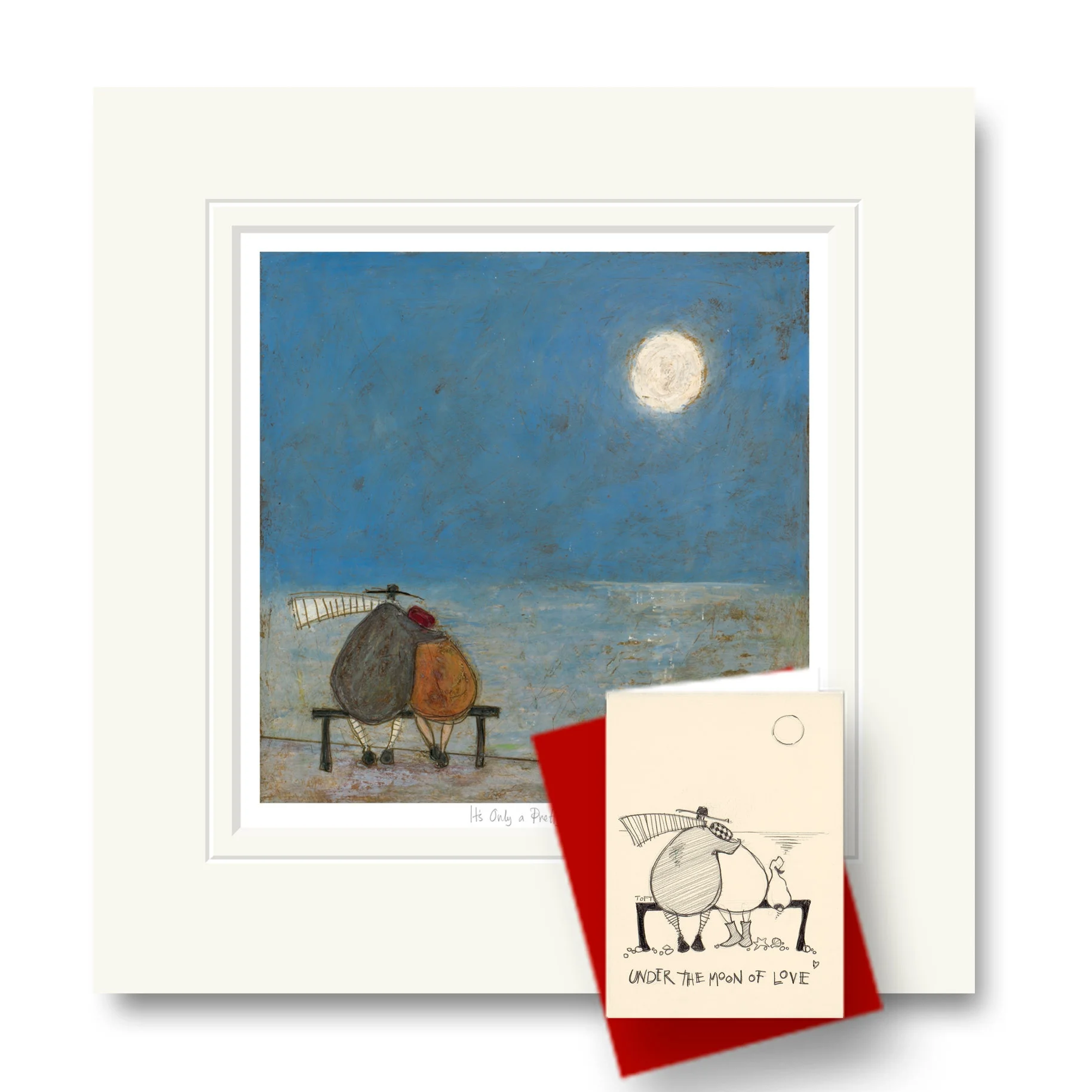 Sam Toft limited edition print It's Only a Pretty Moon Abingdon Gallery