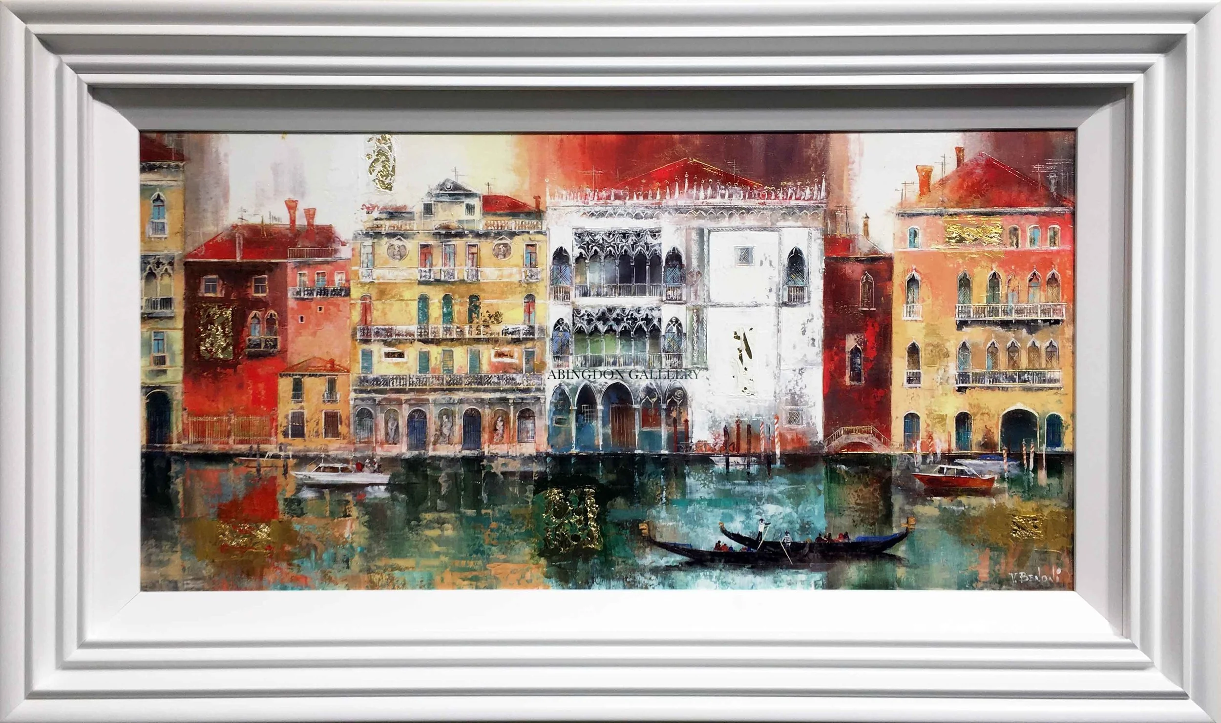 Veronika benoni original painting venice at Abingdon gallery
