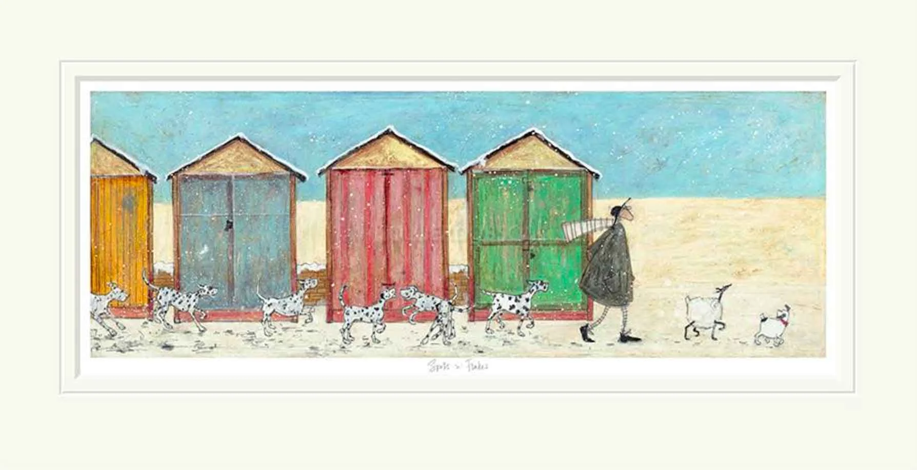 Sam Toft remarqued limited edition print Spots 'n' Flakes Abingdon Gallery