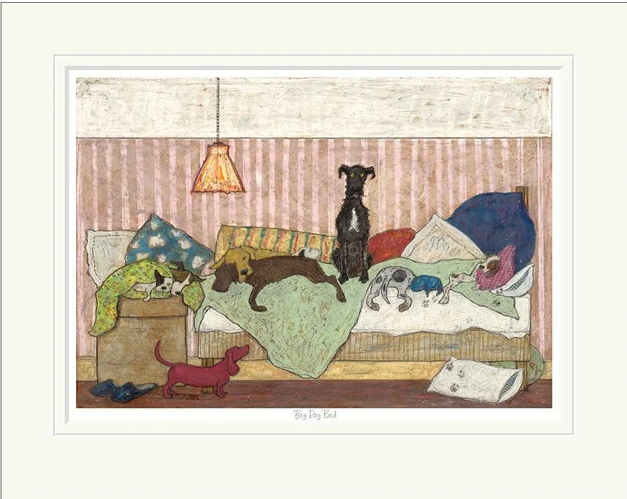big dog bed sam toft abingdon gallery limited edition print