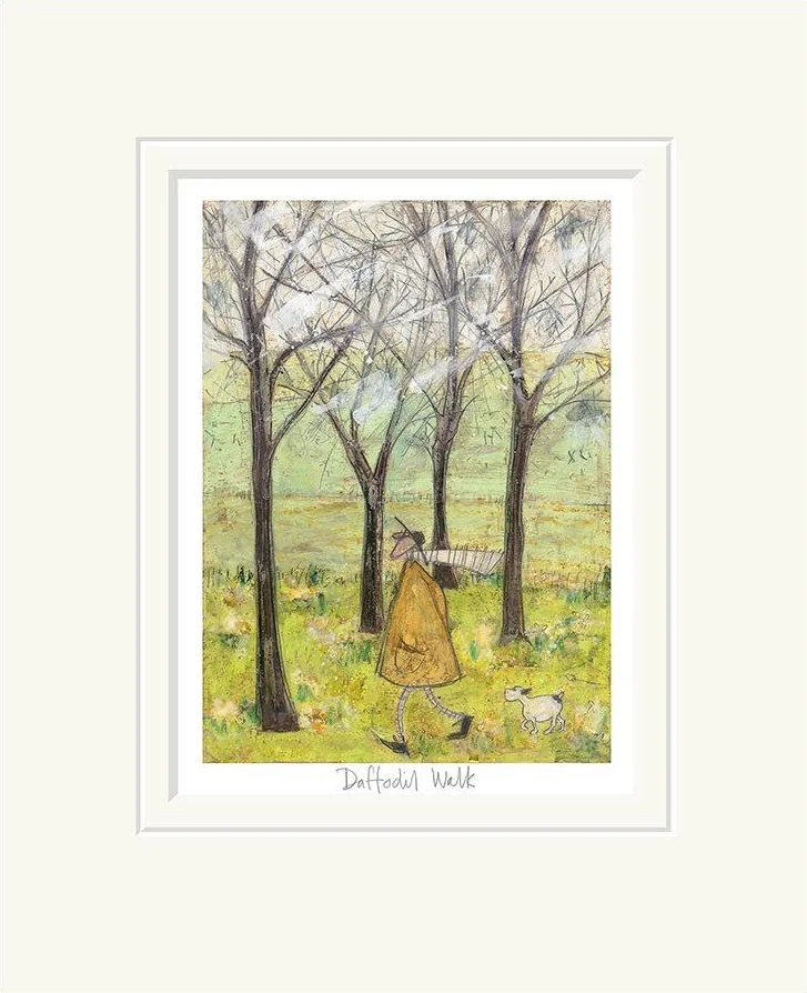 sam toft limited edition print abingdon gallery daffodil walk detail 1